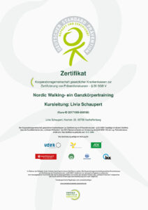 Zertifikat Nordic Walking